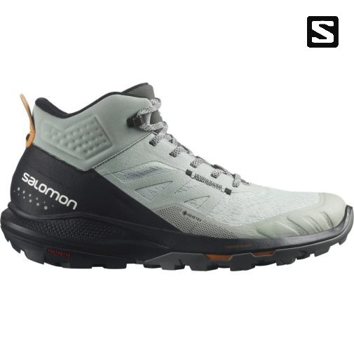 Botas Caminhada Salomon Outpulse Mid GTX Masculino Menta Pretas | PT P37582